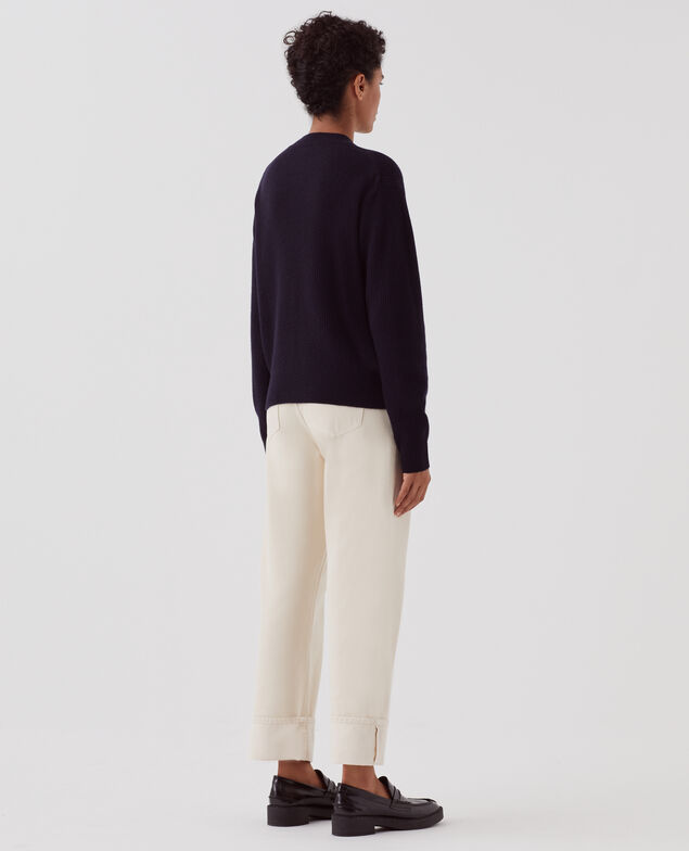 Wool jumper U690 navy