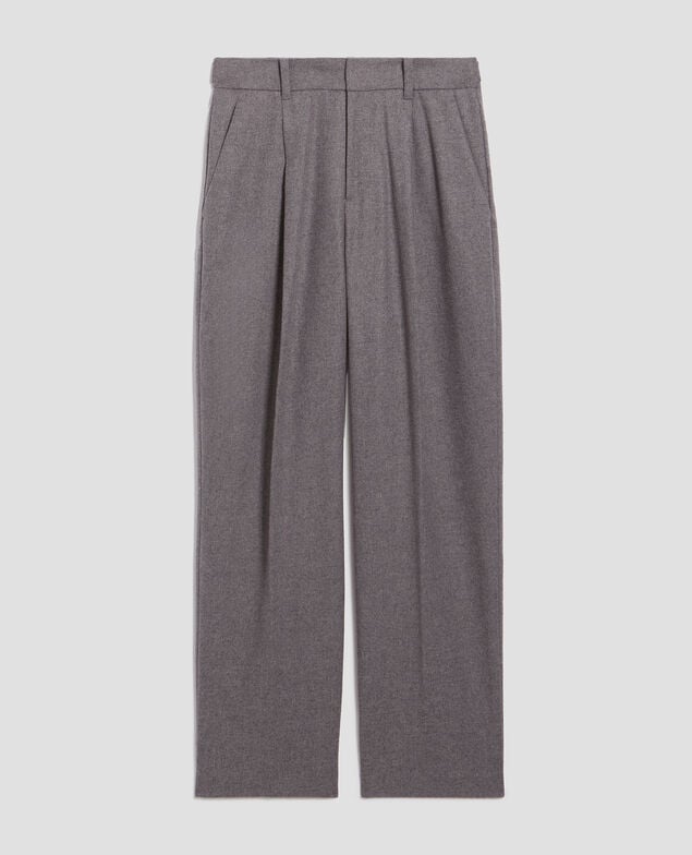 Straight wool trousers U060 gray
