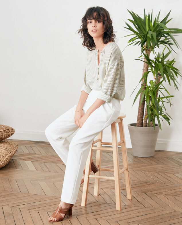 Crepe trousers Blanc