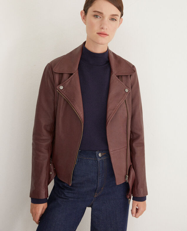 Timeless leather jacket  Decadente chocolate