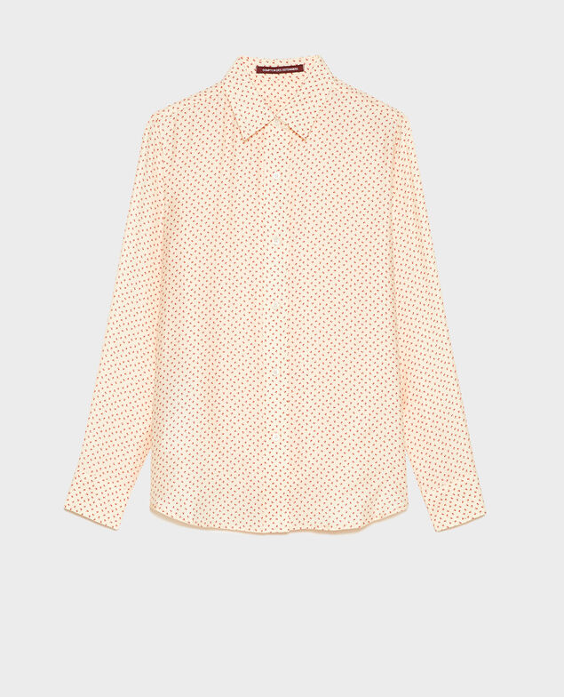 Silk polka dot shirt Memphis buttercream