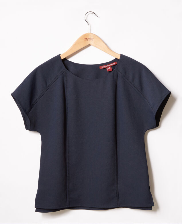 Crepe top Marine