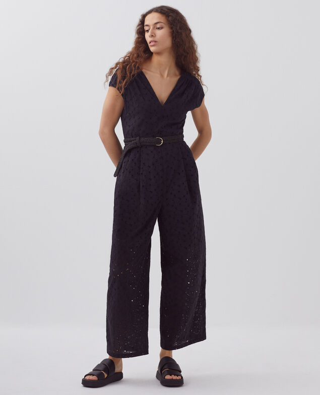 Broderie anglaise jumpsuit H091 black beauty