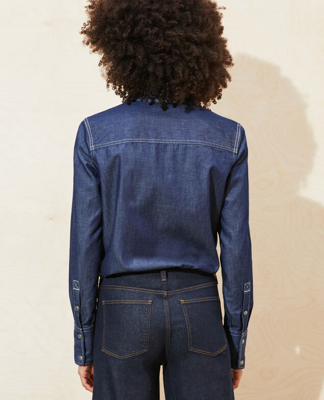 Denim shirt with pockets Denim brut