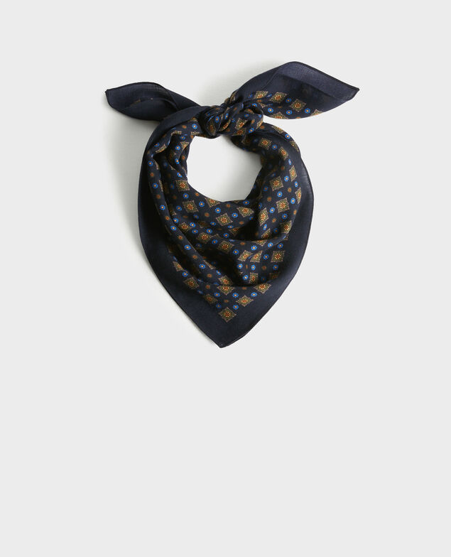 Printed wool scarf Night sky