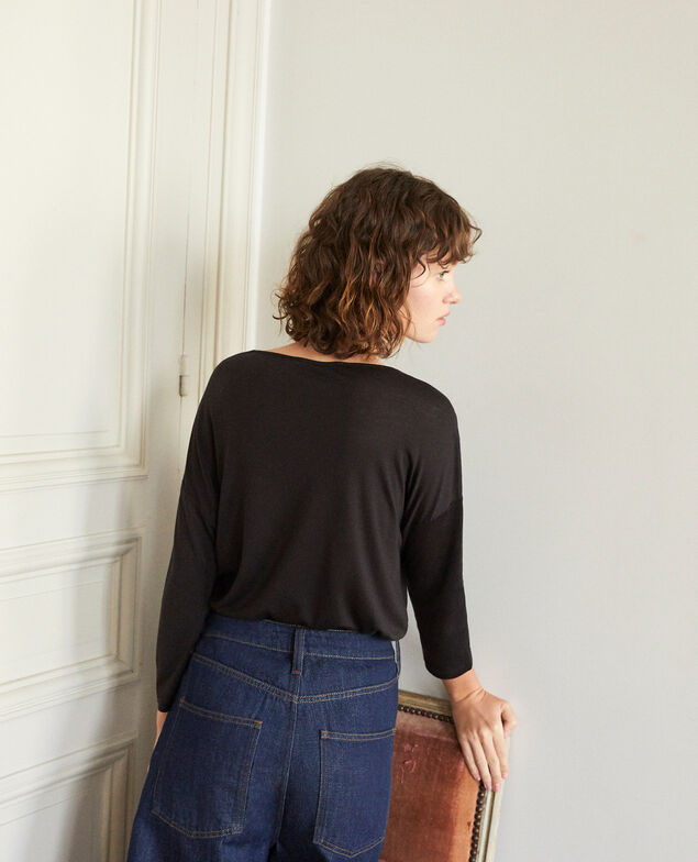 Round neck t-shirt Black