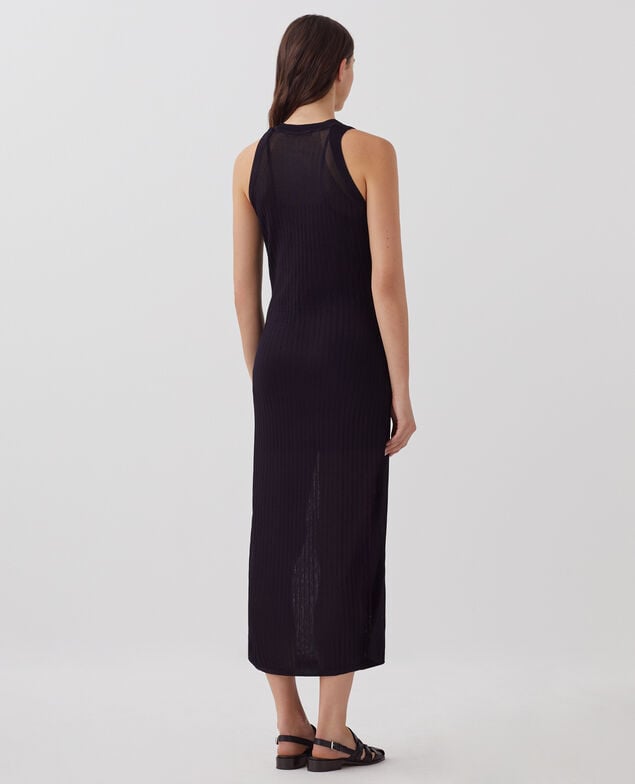 Rib knit maxi dress H695 night sky