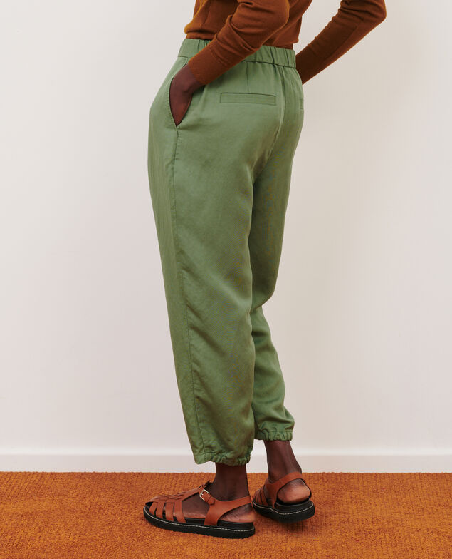 JOSÉPHINE - Linen blend joggers 7079 52_green