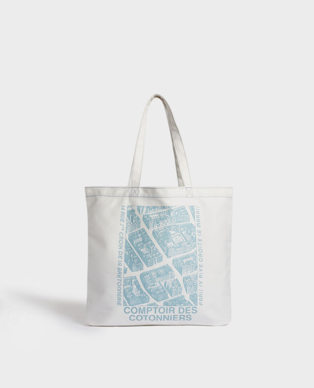 Printed canvas bag Forget me not