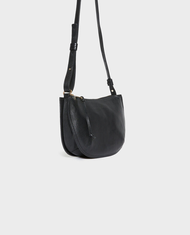 Small leather bag 09 black