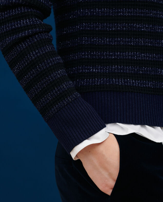 Striped jumper 8824 09 black