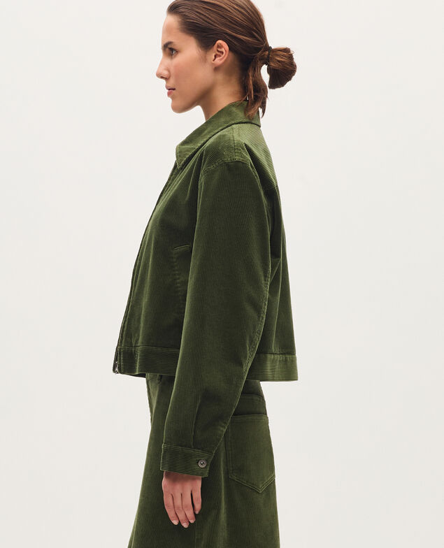 Corduroy jacket U550 green