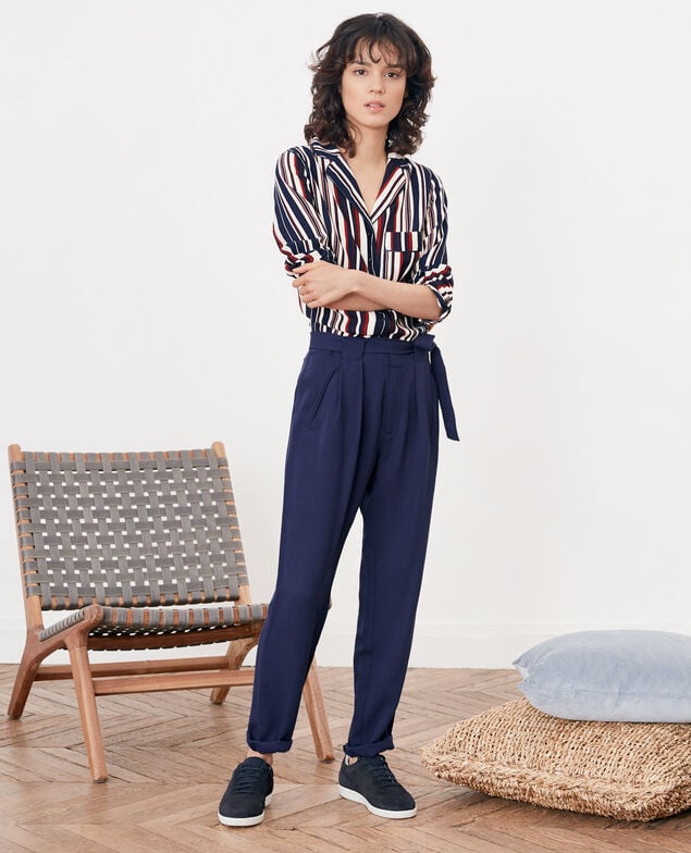 Loose trousers Marine