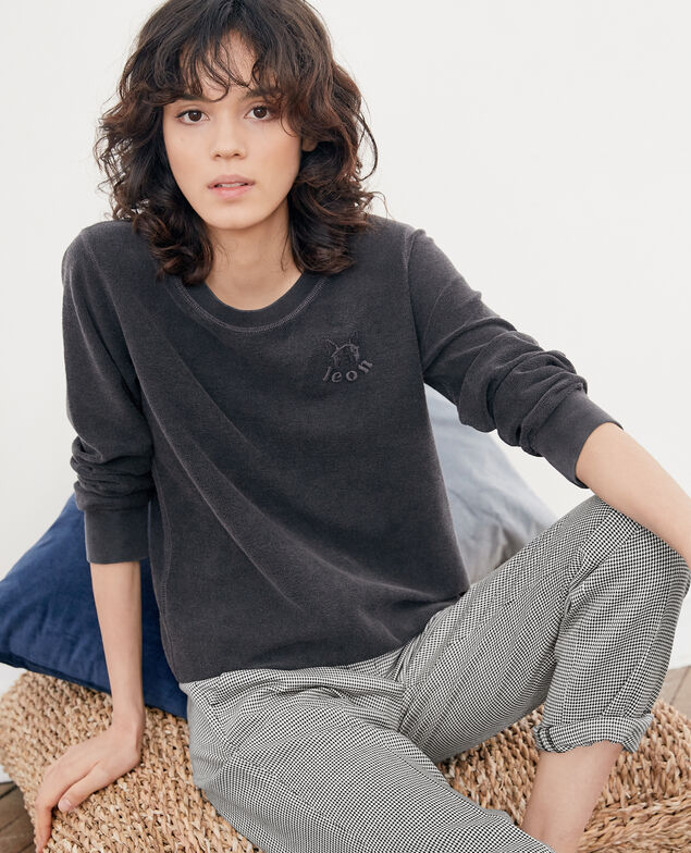 Inside-out Léon sweater Noir