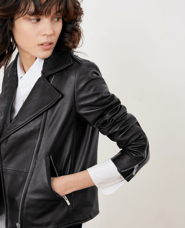 Leather jacket Noir