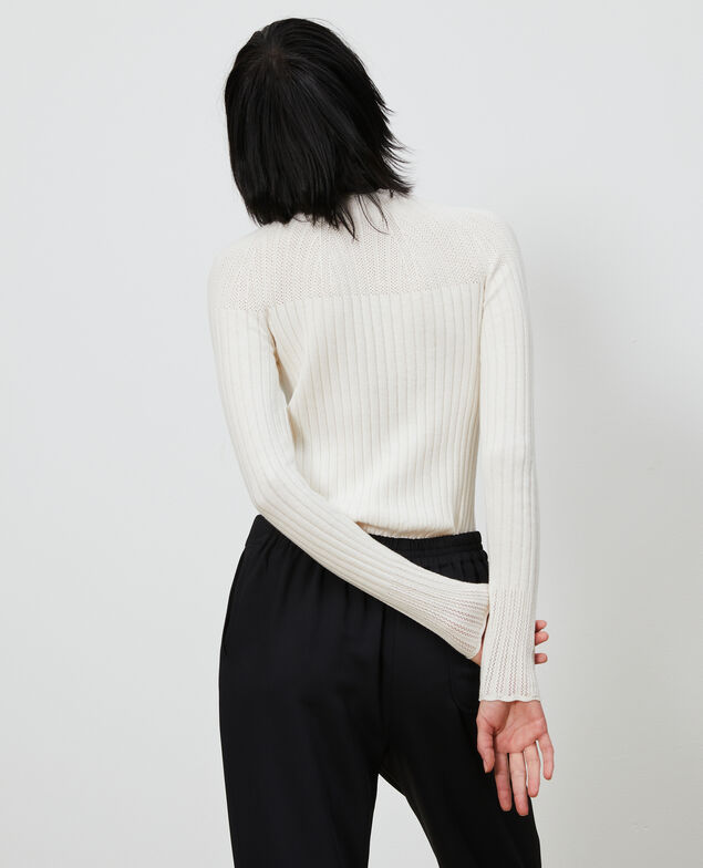 3D knit lace jumper Gardenia