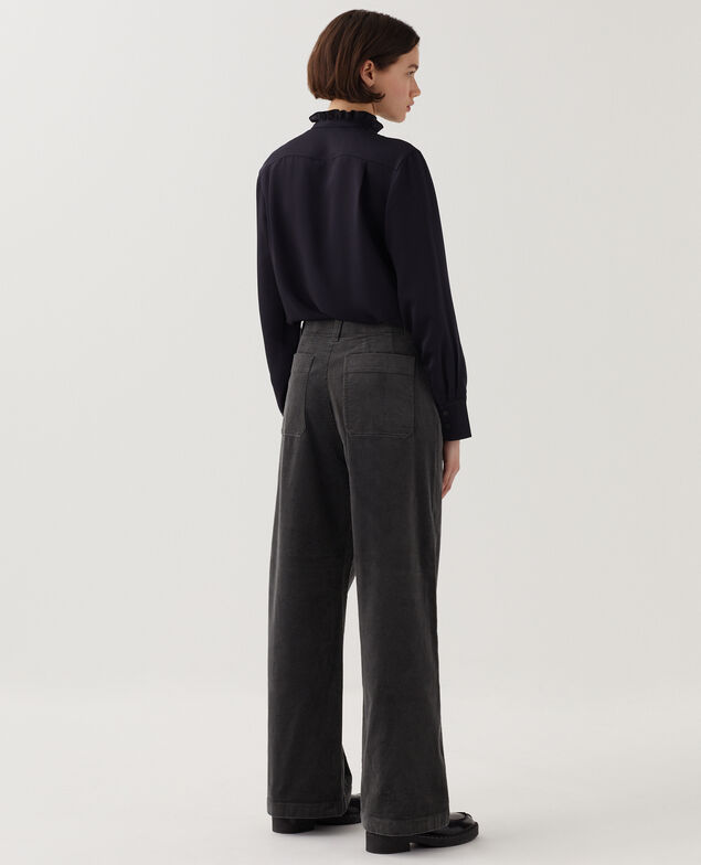 Corduroy trousers U070 gray