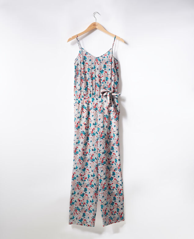 Silk jumpsuit Summer bloom rosebud