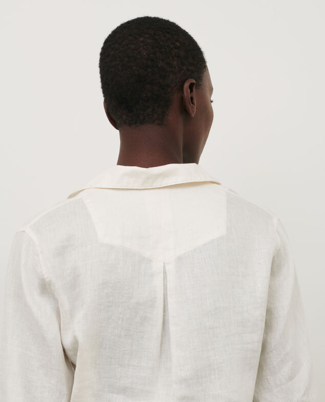 Linen blouse Gardenia