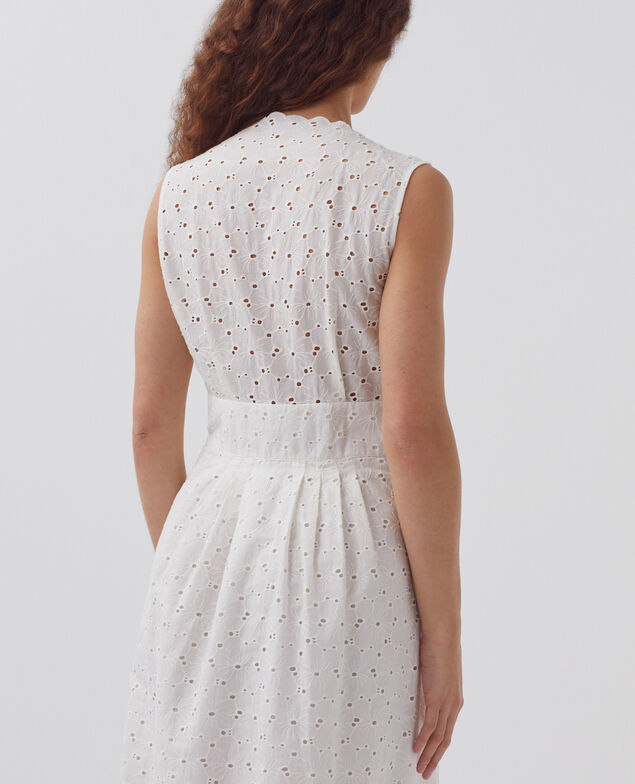 Broderie anglaise maxi dress H003 white