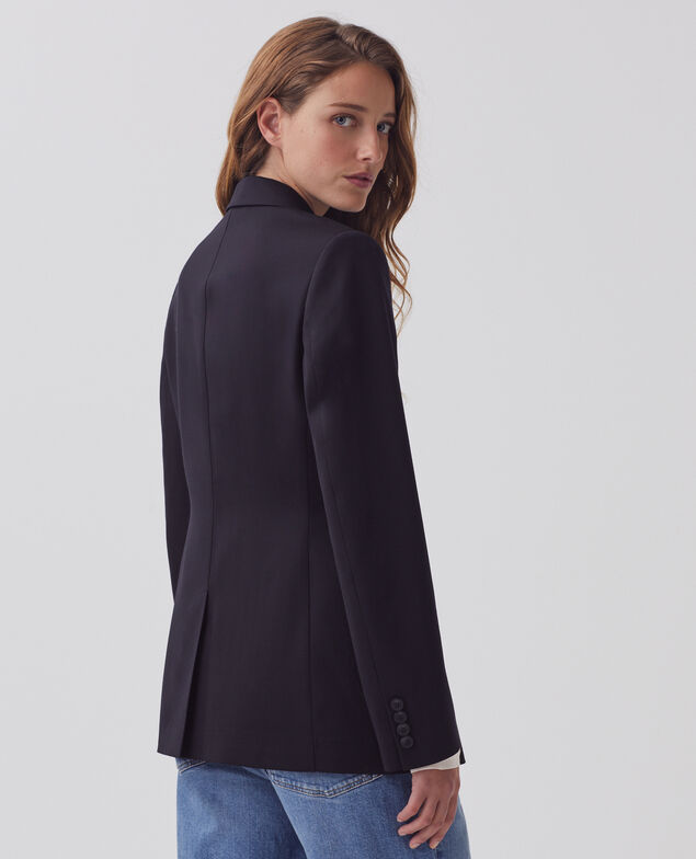 Wool blazer H091 black beauty