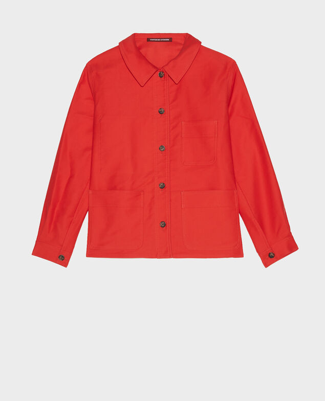 Cotton jacket Fiery red