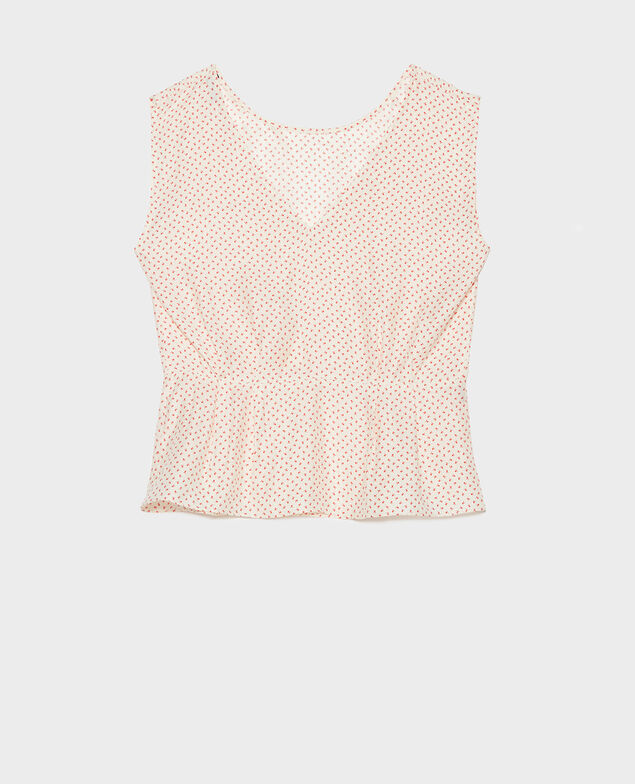 Silk blouse Memphis buttercream