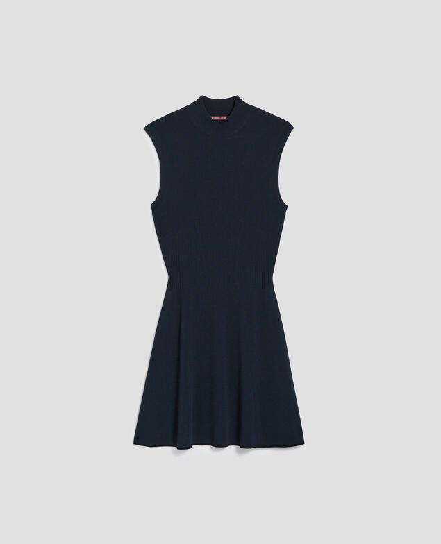 Knit mini dress J690 blueberry