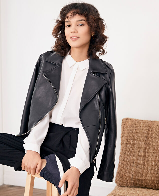 Leather jacket Noir