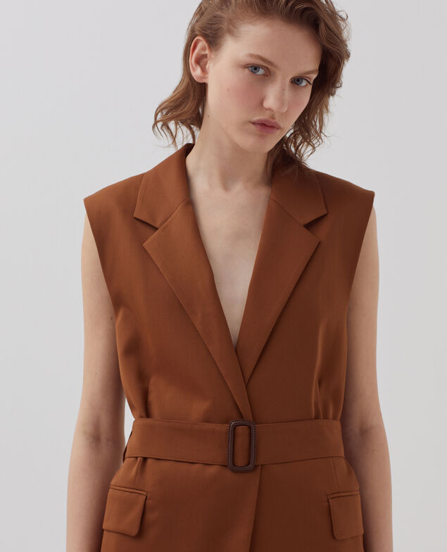 Wool blazer I360 monks robe brown