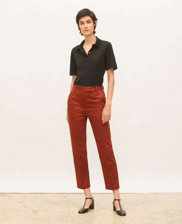 Egyptian cotton polo shirt Black beauty