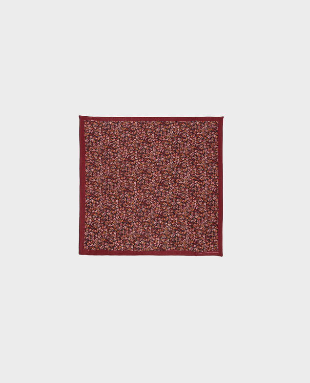 Printed wool scarf Cabernet