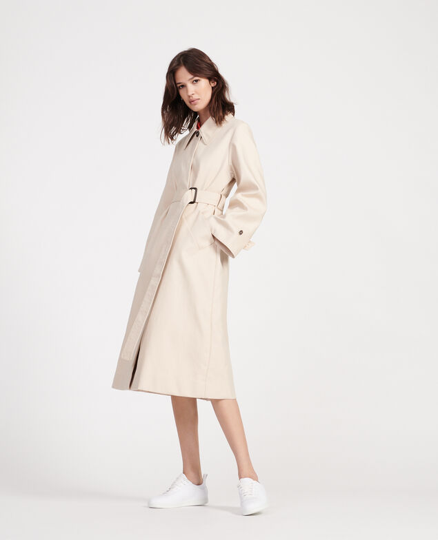Cotton overcoat  Smoke gray