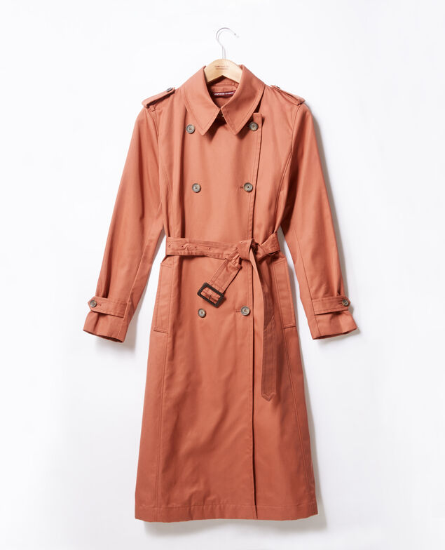 Iconic fit Trench coat Auburn