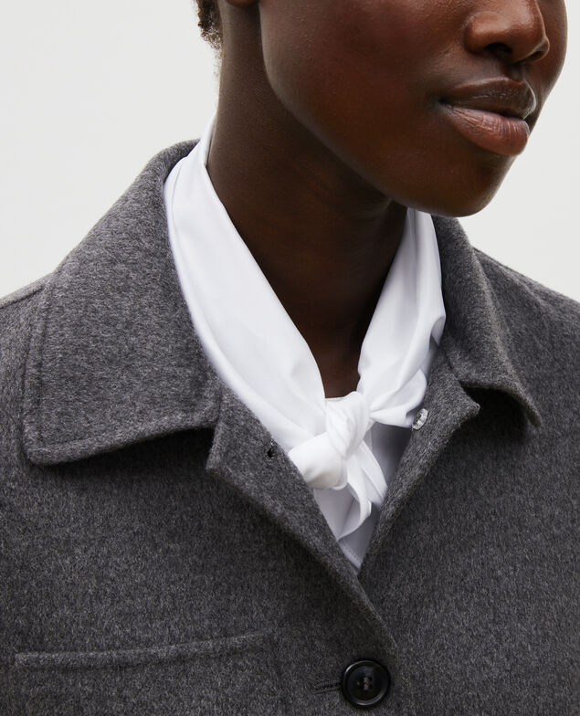  Double-sided wool jacket Medium grey melange