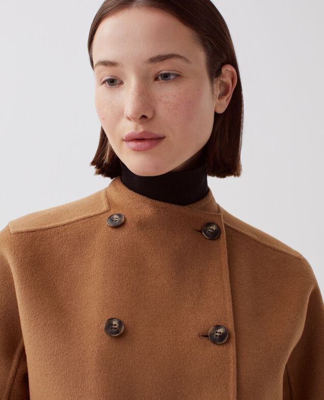 Double-sided jacket I340 toasted coconut