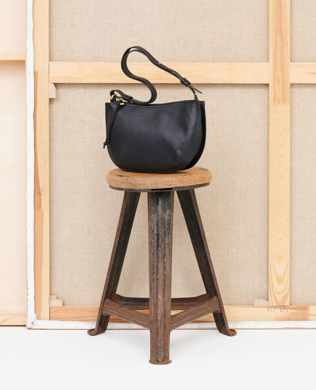 Small leather bag 09 black
