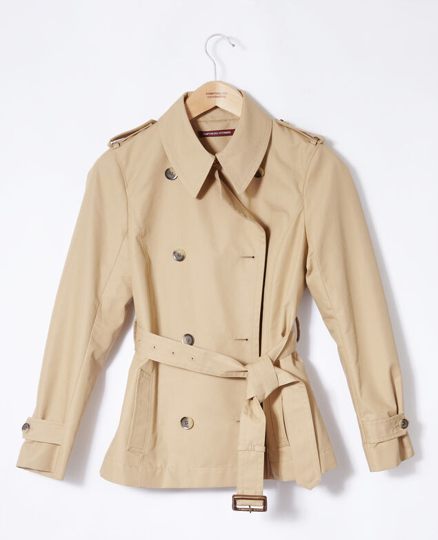 Short trench coat Beige