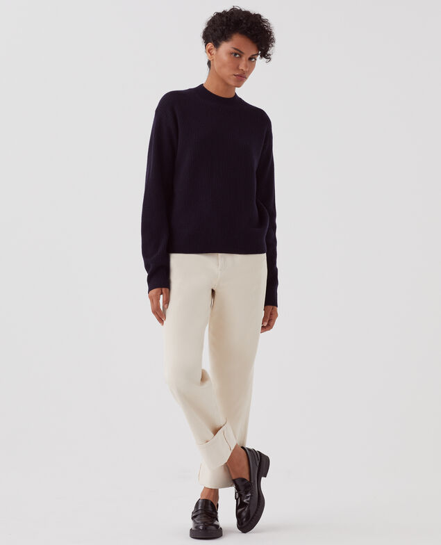 Wool jumper U690 navy