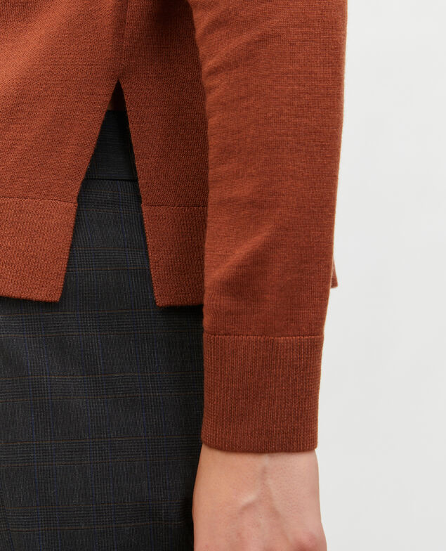 Turtleneck merino wool jumper Tortoise shell