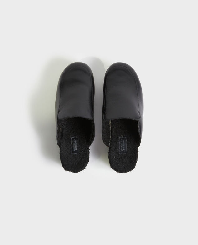 Leather clogs Black beauty