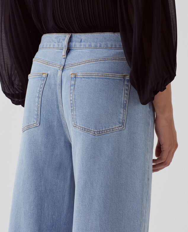 EMY - Wide cropped jeans H621 light wash
