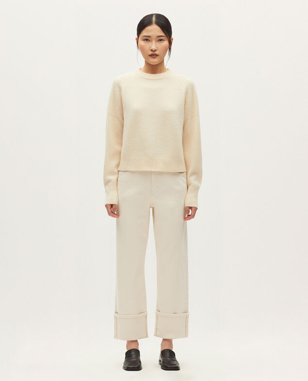 Cashmere jumper K300 ecru beige