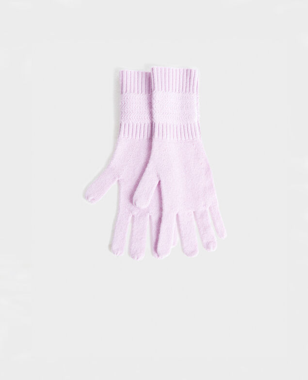 Cashmere gloves Pastel lilac