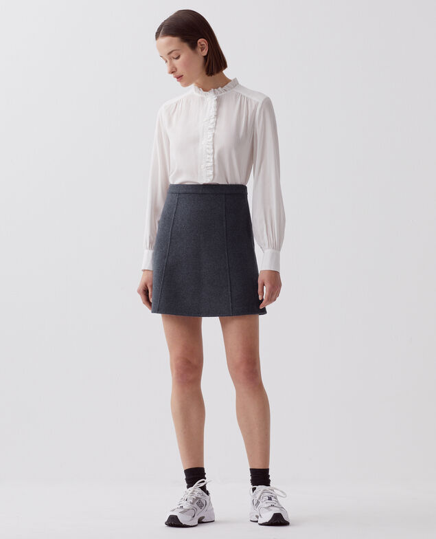 Double-sided mini skirt I680 blue nights