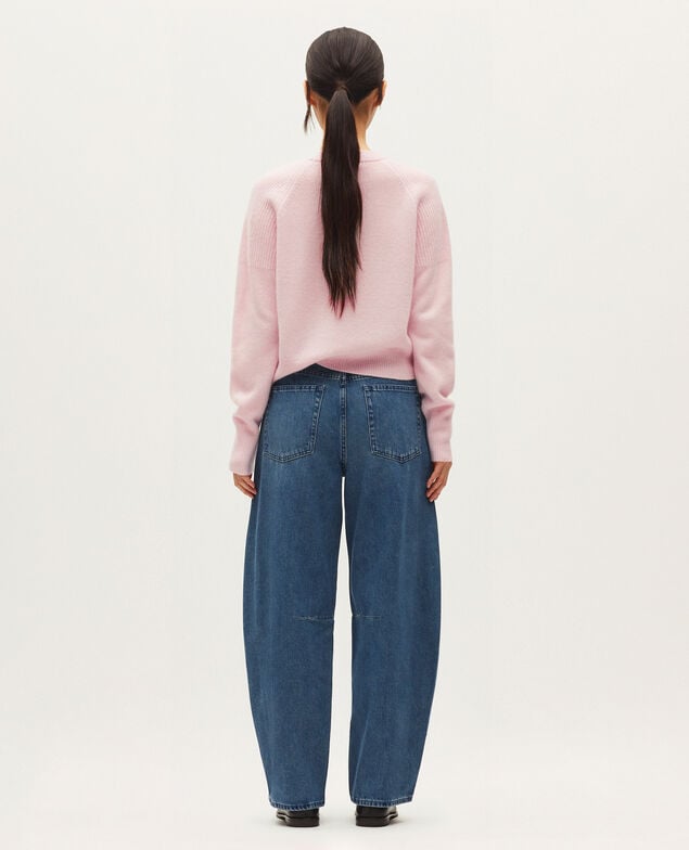 Cashmere jumper K100 bloom pink