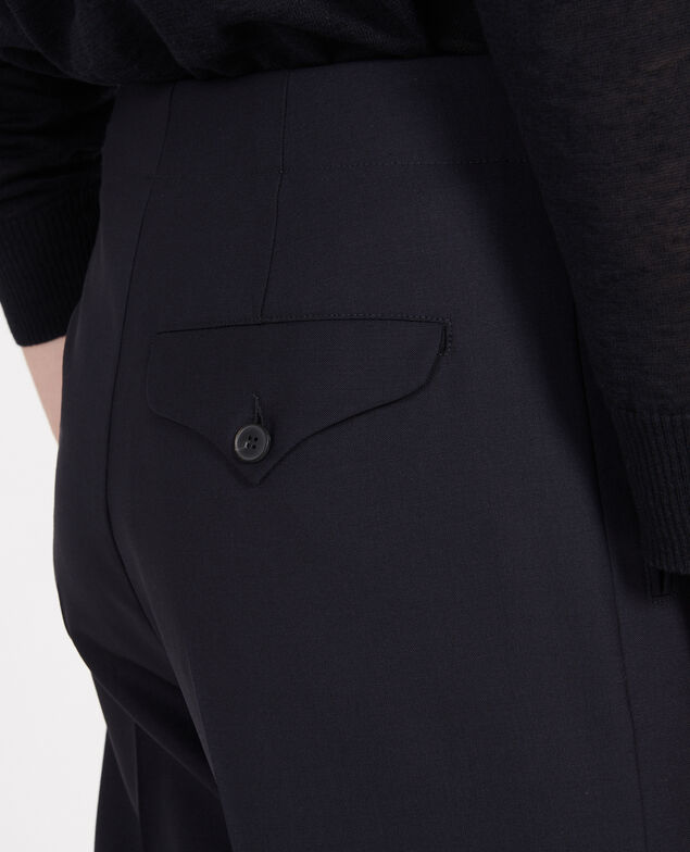 Wool trousers Dark navy
