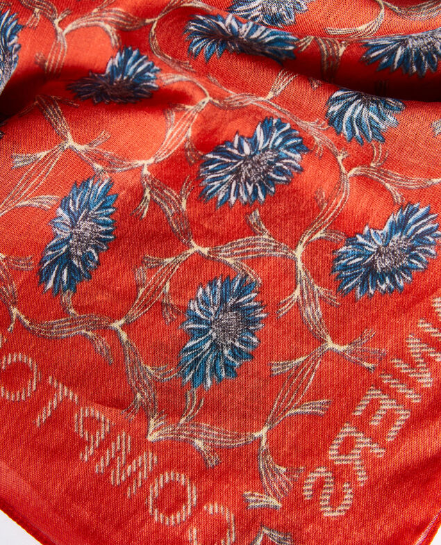 Printed cotton bandana Pureed pumpkin