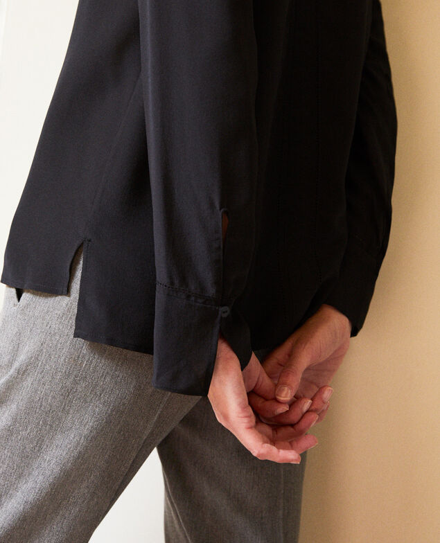 Silk blouse Noir