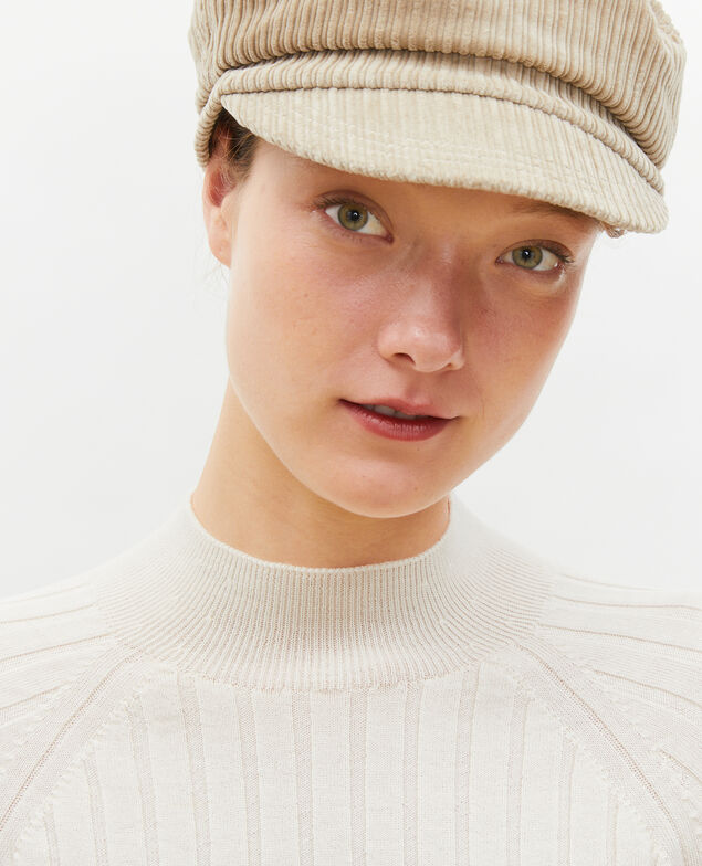  Ribbed merino wool turtleneck jumper Jet stream